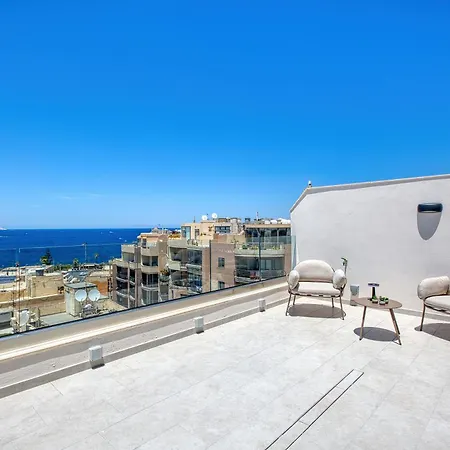 New - Stylish 2br Penthouse With Terrace, Seaview & Private Jacuzzi By Sf Homes 12 아파트 세인트폴스베이